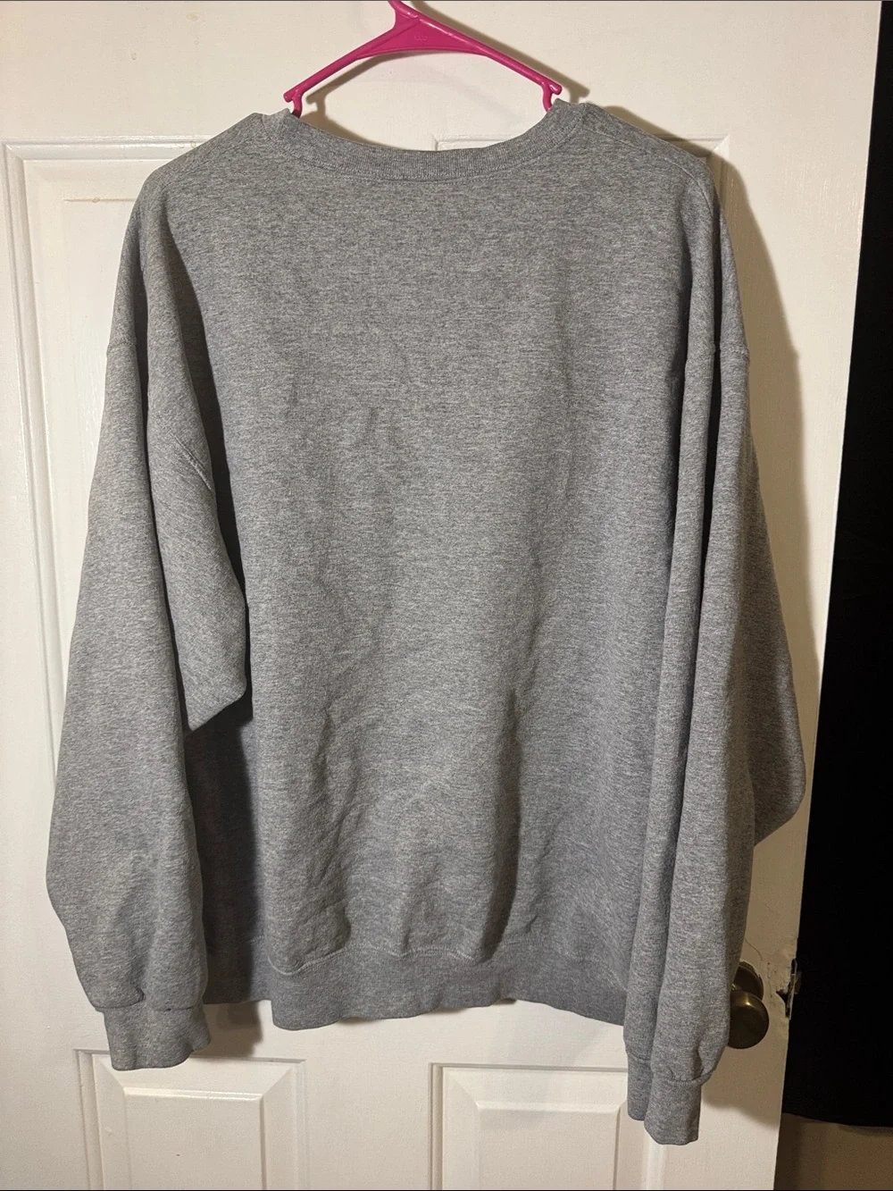 Jerzees Gray Crewneck Sweatshirt with Navy University of  Virginia Print